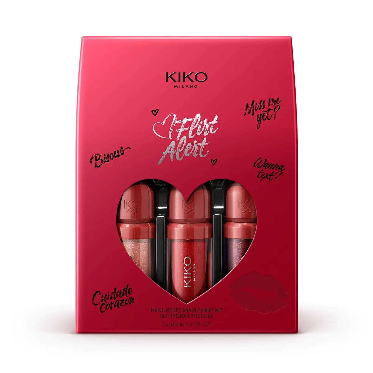 KIKO MILANO flirt alert hydra lip glow set