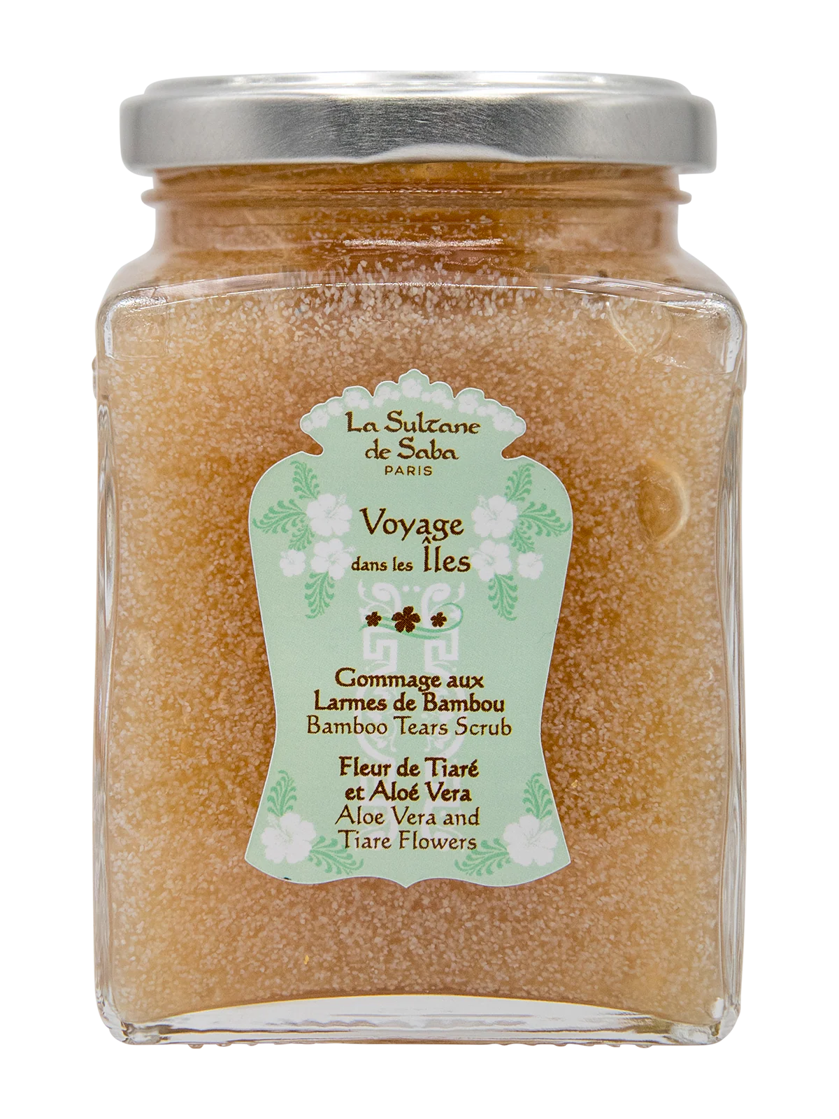 LA SULTANE DE SABA body scrub bamboo tears aloe vera and tiare flower fragrance